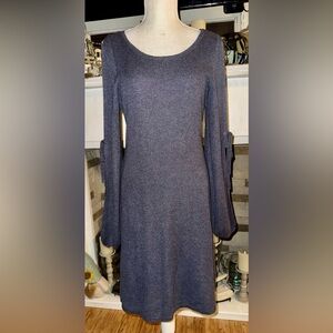 American Eagle Outfitters split sleeve dress. Solid Gray Size L. NWT